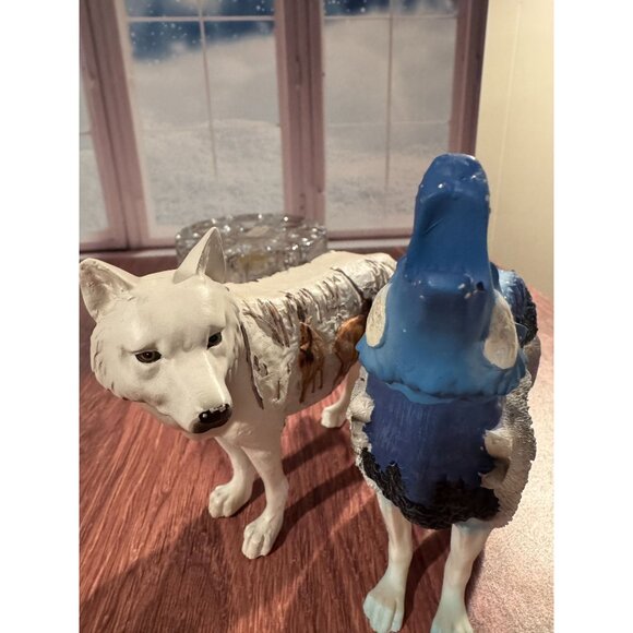 Set of 2 Retired Westland Giftware "Call of the Wolf" Resin Figurines (2008/2009 - Picture 3 of 15